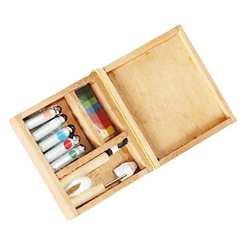Abaodam 1 x Mini-Farbkasten-Modell für Mini-Haus, DIY-Szenen-Layout, sicher und Miniatur-Requisite für kreatives Spielen und Mikro-Landschaftsdekoration von Abaodam