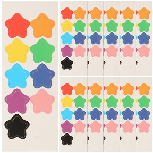 Abaodam 10er-Pack Mini-kühlschrankaufkleber – Whiteboard-kühlschrankaufkleber Für Entzückende Belohnungsaufkleber Mit Sterndesign von Abaodam