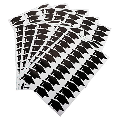 Abaodam 10 Blatt Doktor Hut Aufkleber Spiel Aufkleber Abdichtende Aufkleber Lehrerbedarf Aufkleber Für Aufkleber in Kappenform Lustige Kinderbelohnungsaufkleber Black Papier von Abaodam