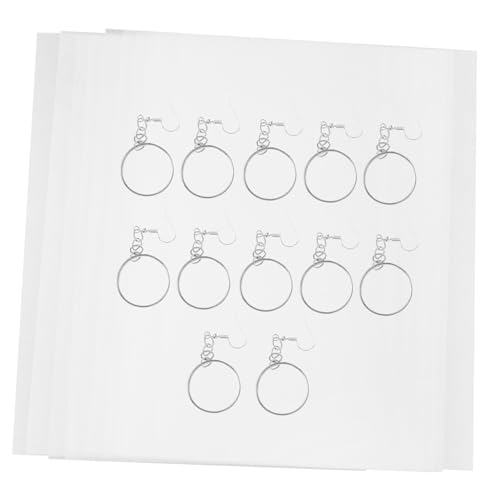 Abaodam 10 Blatt Teiliges DIY Schrumpffolien Set Halbtransparent mit Silbernen Ohrhaken und Schlüsselringen Handbemalbare Schrumpffolie für Kreative Schmuckanhänger Schlüsselanhänger und Abaodam 10 Blatt Teiliges DIY Schrumpffolien Set Halbtransparent mit Silbernen Ohrhaken und Schlüsselringen Handbemalbare Schrumpffolie für Kreative Schmuckanhänger Schlüsselanhänger und von Abaodam