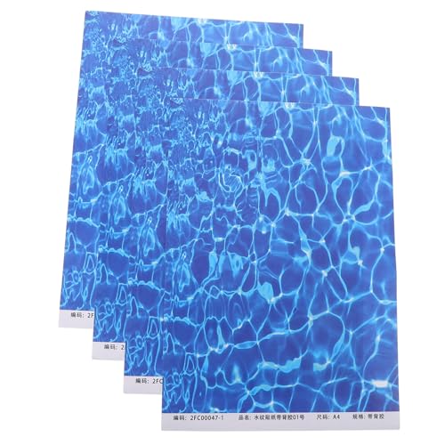 Abaodam 10blätter Wassertextur Aufkleber Realistische Wasseroberflächen Für Mikrolandschaften Bastelpapier Aquarium Hintergrund Wanddekoration Simulation Von Wasser Mustern Abaodam 10blätter Wassertextur Aufkleber Realistische Wasseroberflächen Für Mikrolandschaften Bastelpapier Aquarium Hintergrund Wanddekoration Simulation Von Wasser Mustern von Abaodam