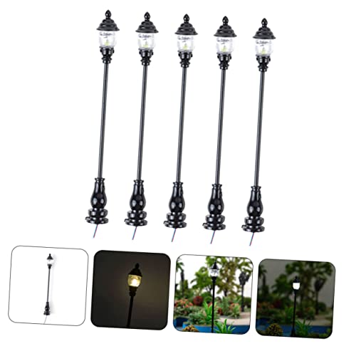 Abaodam 10 Maßstab Warmweiß LED Lampen für DIY Puppenhaus Gartendeko Stabile Bodenplatte Langlebig von Abaodam