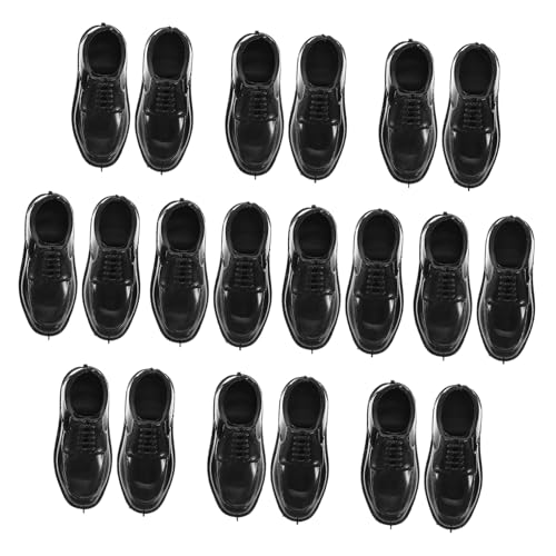 Abaodam 10paare Miniatur Puppenschuhe Aus Kunststoff Schwarz Für Puppen Puppenhaus-Spiele Und Mikrolandschafts-Dekorationen Vielseitig Und Detailverliebt Abaodam 10paare Miniatur Puppenschuhe Aus Kunststoff Schwarz Für Puppen Puppenhaus-Spiele Und Mikrolandschafts-Dekorationen Vielseitig Und Detailverliebt von Abaodam
