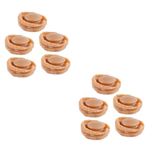 Abaodam 10 STK Simulierte Mini-Abalone Essen Spielzeuge Mini-Basteldekore Miniatur-Lebensmittel-Requisite Mini schmücken Food-Modell Tasche Dekorationen vorgeben Requisiten Zubehör Plastik von Abaodam