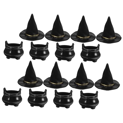 Abaodam 10 Sätze Mini Hexenhüte und Schwarze Mini Halloween Dekoration DIY Puppenhaus Zubehör für Party Tischdeko Teilig Kleine Hexenhut Figuren für Abaodam 10 Sätze Mini Hexenhüte und Schwarze Mini Halloween Dekoration DIY Puppenhaus Zubehör für Party Tischdeko Teilig Kleine Hexenhut Figuren für von Abaodam