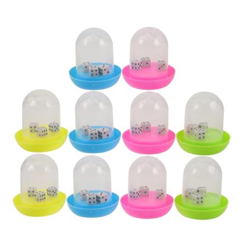 Abaodam 10 Set Mini Spielzeug Würfel Set Polyhedral Würfel Kinder Party Spiele Weihnachten Party Favor von Abaodam