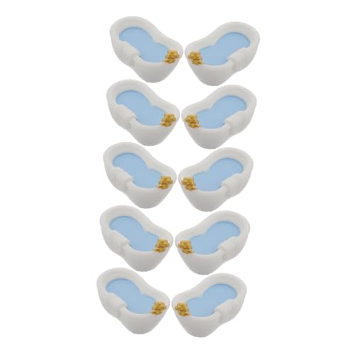 Abaodam 10 Stück Babyhausbadewanne Puppenhausmöbel Mini-badezimmerutensilien Für Puppen Mini Spielzeugwanne Für Puppen Puppenhaus -badezimmerzubehör Puppenhaus-Badezimmer Weiß Plastik Abaodam 10 Stück Babyhausbadewanne Puppenhausmöbel Mini-badezimmerutensilien Für Puppen Mini Spielzeugwanne Für Puppen Puppenhaus -badezimmerzubehör Puppenhaus-Badezimmer Weiß Plastik von Abaodam