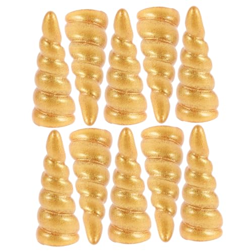 Abaodam 10 Stück Einhorn-zubehör Horn Dekorationen Ornamentik Haarschmuck-sortiment Bausatz Funkeln Clip Kopfbedeckung Design Bausätze Stirnband Golden Harz Abaodam 10 Stück Einhorn-zubehör Horn Dekorationen Ornamentik Haarschmuck-sortiment Bausatz Funkeln Clip Kopfbedeckung Design Bausätze Stirnband Golden Harz von Abaodam