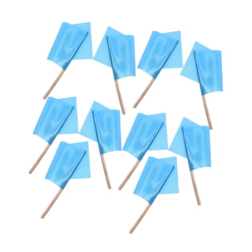 Abaodam 10 Stück Flagge Halten Schleife Mini Girlande Party Klein Bi Stolz Dekorationen Bänder Festival Winken Beute Irisierend Stolz-Aufkleber Stolz-Flagge Pole Signal Blue Satin von Abaodam