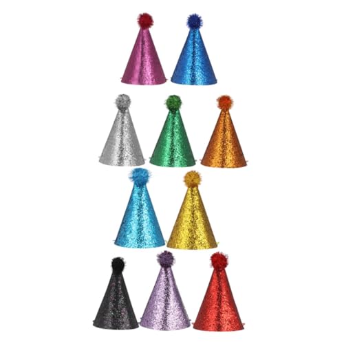 Abaodam 10 Stücke Kinder Geburtstag Party Hüte Lametta Party Kopfbedeckungen Set Glitter Pailletten Hüte Für Jungen Mädchen Abaodam 10 Stücke Kinder Geburtstag Party Hüte Lametta Party Kopfbedeckungen Set Glitter Pailletten Hüte Für Jungen Mädchen von Abaodam