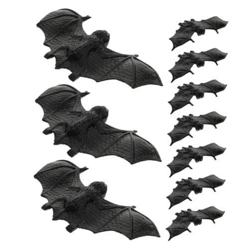 Abaodam 10 Stück Halloween Fledermäuse Realistische Kunststoff Bats für DIY Deko Gruselige für Spukhäuser Partys und Bars Hochwertige Weiche Fledermäuse Abaodam 10 Stück Halloween Fledermäuse Realistische Kunststoff Bats für DIY Deko Gruselige für Spukhäuser Partys und Bars Hochwertige Weiche Fledermäuse von Abaodam