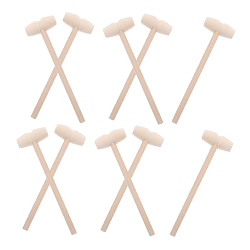 Abaodam 10 Stück Hammer Geburtstagsgeschenk holzspielzeug für kinderspielzeug spaß Garage Multi Mikro Bohren zehn hämmerndes winzige Holzhämmer hölzern Khaki Abaodam 10 Stück Hammer Geburtstagsgeschenk holzspielzeug für kinderspielzeug spaß Garage Multi Mikro Bohren zehn hämmerndes winzige Holzhämmer hölzern Khaki von Abaodam