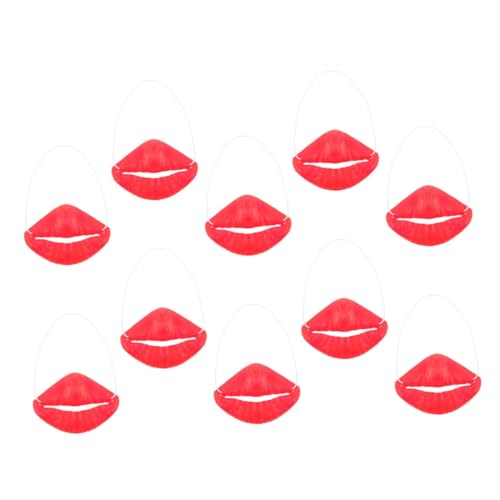 Abaodam 10 Stück Kniffliges Deko Wurstmund-Requisiten Halloween-wurstlippen Halloween -partyzubehör Wurst Mund Halloween-Cosplay-Requisiten Halloween-Fake-Lippen Emulsion Rot Abaodam 10 Stück Kniffliges Deko Wurstmund-Requisiten Halloween-wurstlippen Halloween -partyzubehör Wurst Mund Halloween-Cosplay-Requisiten Halloween-Fake-Lippen Emulsion Rot von Abaodam
