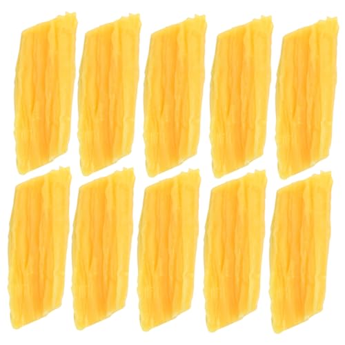 Abaodam 10 Stück Künstlicher Tofu-stäbchen Tank Mini Anlage Zubehör Gefälscht Flasche Essen Stütze Erdnuss Lebensechtes Lebensmittelmodell Simulation Tofu-stäbchen Yellow von Abaodam