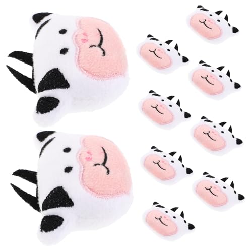 Abaodam 10 Stück Kuhpuppe Bauernhoftier Kuscheltiere Tierplüsch Kuhplüsch Kuscheltier Süße Kuh Plüsch Kleine Kuscheltiere Plüschtiere Kuscheltier Kuh Mini Nutztiere von Abaodam