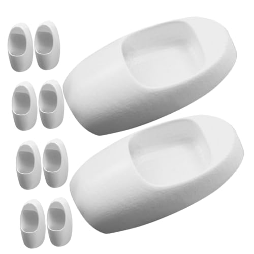 Abaodam 10 Stück Maßstab Realistisches Badezimmer Modell für DIY Puppenhaus Robuste Mini-toiletten für Architekturprojekte und Miniatur-szenegestaltung von Abaodam