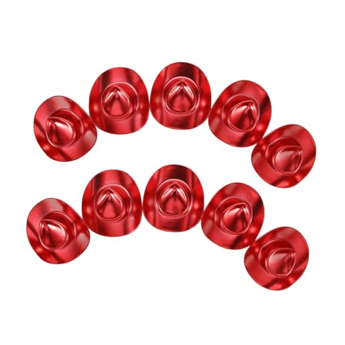 Abaodam 10 Stück Mini Cowboy Hüte Zierliche Kleine Hüte für DIY Bastelprojekte Puppenaccessoire Leichte Cowboyhut Dekoration für Partys und Besondere Anlässe von Abaodam