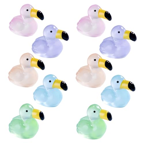 Abaodam 10 Stück Mini Flamingo Figuren Teiliges Resin Deko für Miniatur Leuchtende Flamingo Ornamente für Garten und Aquarien Kreative Bastelarbeiten Abaodam 10 Stück Mini Flamingo Figuren Teiliges Resin Deko für Miniatur Leuchtende Flamingo Ornamente für Garten und Aquarien Kreative Bastelarbeiten von Abaodam