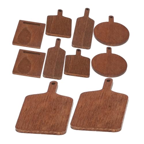 Abaodam 10 Stück Mini Schneidebrett Modell Teiliges Set aus Holz für Puppenhaus Dekoration Realistische Miniatur Küchenaccessoires Kreative Bastelidee für DIY Projekte Abaodam 10 Stück Mini Schneidebrett Modell Teiliges Set aus Holz für Puppenhaus Dekoration Realistische Miniatur Küchenaccessoires Kreative Bastelidee für DIY Projekte von Abaodam