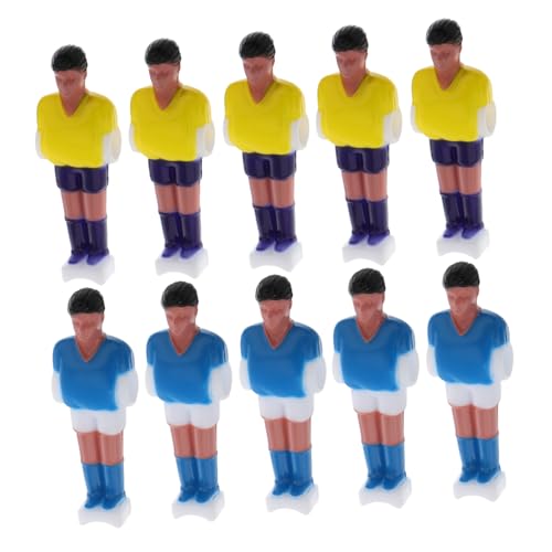 Abaodam 10 Stück Mini Tischfußball Spieler Figuren Set Teiliges Kicker Zubehör für Tischfußball Miniaturmodelle für Cafés Tragbares Design für Unterwegs Abaodam 10 Stück Mini Tischfußball Spieler Figuren Set Teiliges Kicker Zubehör für Tischfußball Miniaturmodelle für Cafés Tragbares Design für Unterwegs von Abaodam