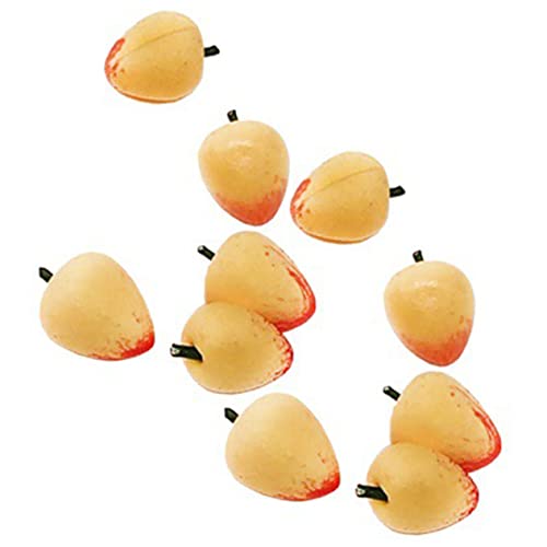 Abaodam 10 Stück Miniatur Modell Gelbe Teiliges Simulierte Früchte für Puppenhäuser Dekoration für Küche und Esszimmer Realistische Details für Interessante Mini Hausgestaltung von Abaodam