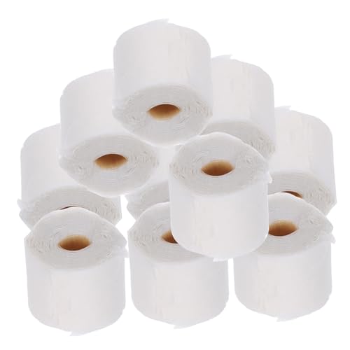 Abaodam 10 Stück Miniatur Modell Röhrenpapier Toilettenpapier Babypuppe Mini Handtuch Kleine Puppen Puppenhaus Bausatz Puppenhaus Überraschungstöpfchen Mini Toilettenhaus von Abaodam