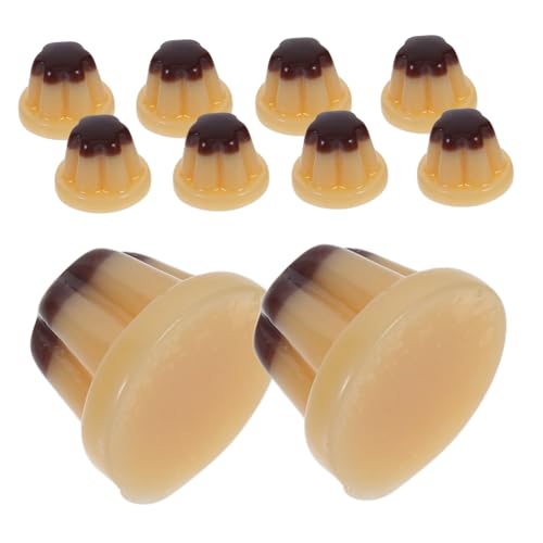 Abaodam 10 Stück Miniatur Puppenhaus Lebensmittel DIY Mini Küchenmodell Realistisches Mini Lebensmittelherstellungsset Simulation Von Mini Pudding Und Puppenhaus Spiel Und Kreatives von Abaodam