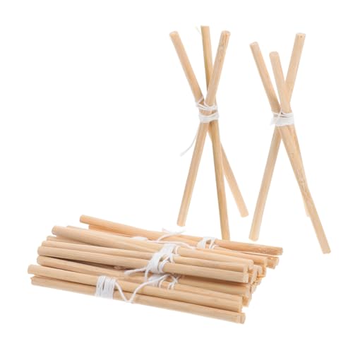 Abaodam 10 Stück Miniaturer Holzschemel für Puppenhaus Teiliges für DIY Dekorationen Authentische für Halloween und Kreative Spielmöglichkeiten von Abaodam