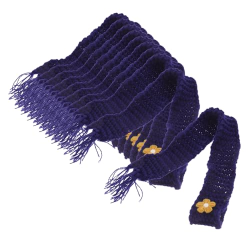 Abaodam 10 Stück Perlen Puppentuch Puppenflasche Blau Kaschmir Seide Haarschal Für Damen Partyschal Puppenschal Pullover Schal Weinrot Schal Schal DIY Süßes Halstuch von Abaodam
