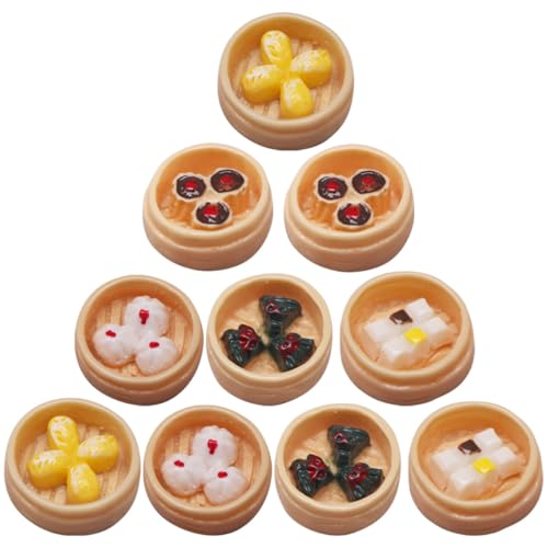 Abaodam 10-teiliges Mini-lebensmittelmodell – Dampfbrötchen- -Set Realistische Miniatur-Requisiten Für Mini-einkaufszentren Restaurants Abaodam 10-teiliges Mini-lebensmittelmodell – Dampfbrötchen- -Set Realistische Miniatur-Requisiten Für Mini-einkaufszentren Restaurants von Abaodam