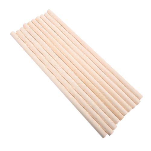 Abaodam 10 Stück Rhythmusstäbe Musikstäbe Musikalische Schlaginstrumente Musikalische Schlagstäbe Instrumentenzubehör Schlagstäbe Kinderspielzeug Musikwerkzeuge Beige Birke von Abaodam