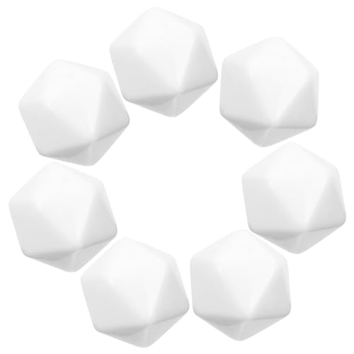 Abaodam 10 Stück Rohlinge Fliesen Würfel Bausteine ​​Kleine Würfel Spiel Requisite Malerei Blanko Würfel Blanko Blöcke 55 X 85 Papier DIY Würfel Acryl Weiß von Abaodam
