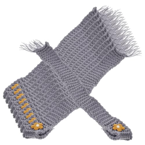 Abaodam 10 Stück Schal Für Puppen Schal Mini Schals Zum Basteln Seidenschal Kleine Weinflasche Dekoration Babypuppen Accessoire Weißer Schal Puppenhaus Deko Pailletten Grau von Abaodam
