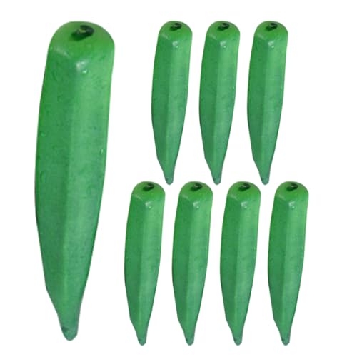 Abaodam 10 Stück Simulierte Okra Pflanze Gemüse Kunstgras Künstliche Sukkulenten Für Den Außenbereich Mini Okra Modelle Lebensmittel Gemüsemodelle Gemüse Requisiten von Abaodam