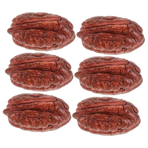 Abaodam 10 Stück Miniatur Nüsse Künstliche Nüsse Realistische Simulation Heimwerker Zubehör Kleiner Nuss Simulationsmodell für Kreative Projekte von Abaodam