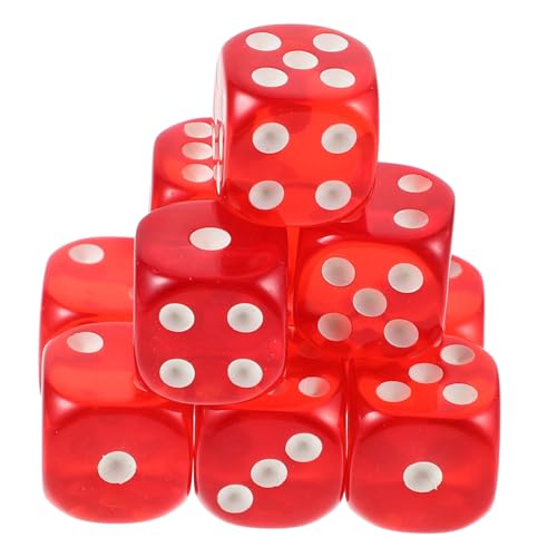 Abaodam 10 Stück Spielwürfel In Großen Mengen Tragbare Würfel Party Große Würfel Kinderwürfel Zahlenwürfel Würfel Für Glücksspiel Partywürfel Partyzubehör 6 Seitige von Abaodam