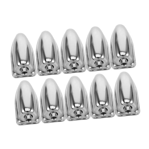 Abaodam 10 Stück Teile für Echogebläse Trommel-Zubehör Schlagzeug-Zubehör Trommelständer Zubehör Snare Drum Zubehör Schlagzeugteile Tenor-Drum-Pad Stahltrommel-Instrument Eisen Silver von Abaodam