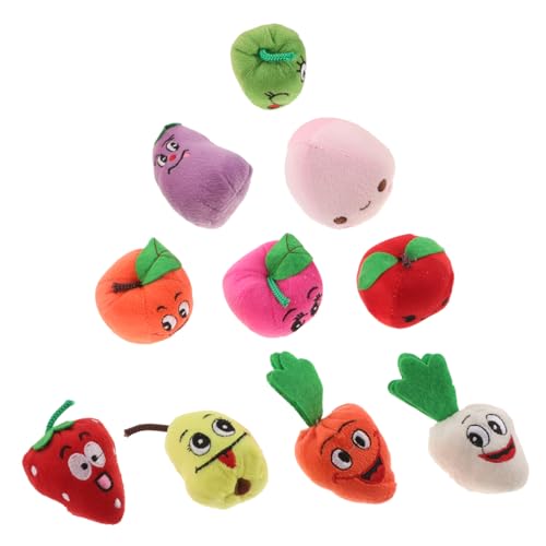 Abaodam 10 Stück Teiliges Cartoon Frucht Fingerpuppen Interaktives für Geschichtenerzählen und Kreative Lernmomente für Junge Mädchen und Kleinkinder von Abaodam