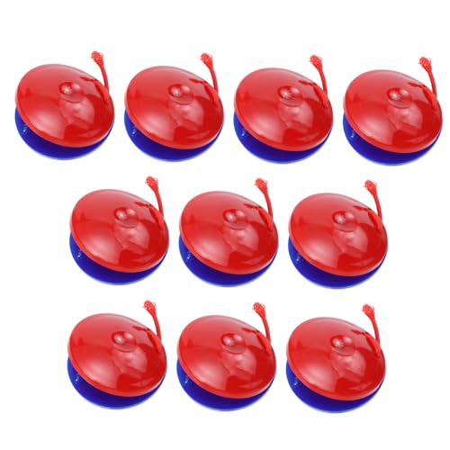 Abaodam 10 Stück Teiliges Castanet Pädagogisches Percussion Instrument aus Kindersicherem Material Fördert Rhythmusgefühl und Selbstvertrauen für Musikunterricht und Frühe Entwicklung von Abaodam