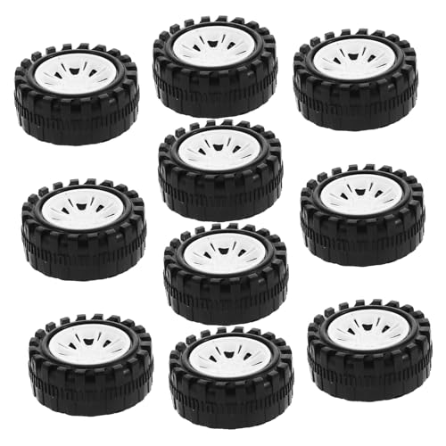 Abaodam 10 Stück Teiliges DIY Auto Räder aus Kunststoff Stabile und Wiederverwendbare Ersatzreifen für Rc Modellautos Einfach zu Montieren und Vielseitig Einsetzbar Abaodam 10 Stück Teiliges DIY Auto Räder aus Kunststoff Stabile und Wiederverwendbare Ersatzreifen für Rc Modellautos Einfach zu Montieren und Vielseitig Einsetzbar von Abaodam