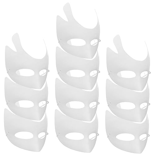 Abaodam 10 Stück Teiliges DIY Papiermasken zum Bemalen Weiße Leere Masken aus Umweltfreundlichem Papier Leicht und Sicher für Maskenball Halloween Karneval Kreative Gesichtsverkleidung Abaodam 10 Stück Teiliges DIY Papiermasken zum Bemalen Weiße Leere Masken aus Umweltfreundlichem Papier Leicht und Sicher für Maskenball Halloween Karneval Kreative Gesichtsverkleidung von Abaodam