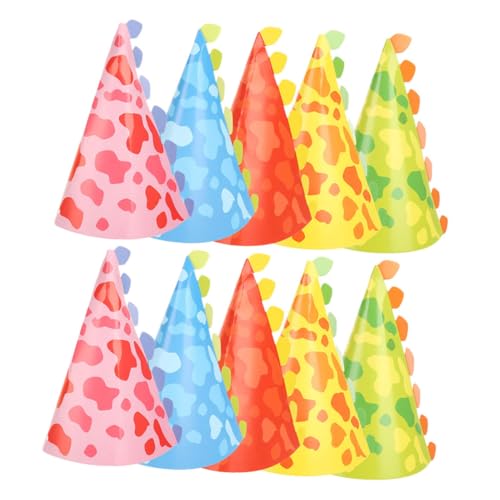 Abaodam 10 Stück Teiliges Dinosaurier Geburtstag Partyhüte Bunte Kindergeburtstagsmützen mit Weichem Atmungsaktivem Material Einzigartige Dino Designs für Jungen und Mädchen Abaodam 10 Stück Teiliges Dinosaurier Geburtstag Partyhüte Bunte Kindergeburtstagsmützen mit Weichem Atmungsaktivem Material Einzigartige Dino Designs für Jungen und Mädchen von Abaodam