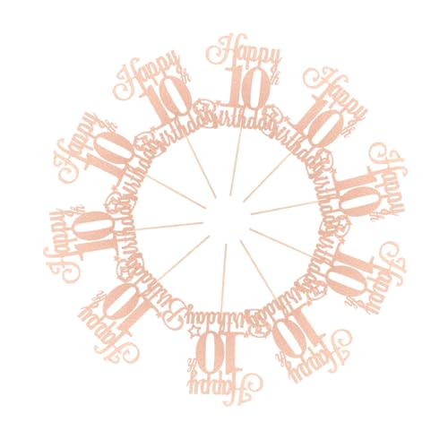 Abaodam 10 Stück Teiliges Geburtstags Cupcake Toppers mit Glitzerzahlen Einfache Kuchen Cupcake-deko für Jubiläums Geburtstagsfeiern Rosa Geburtstagszahldekoration Abaodam 10 Stück Teiliges Geburtstags Cupcake Toppers mit Glitzerzahlen Einfache Kuchen Cupcake-deko für Jubiläums Geburtstagsfeiern Rosa Geburtstagszahldekoration von Abaodam