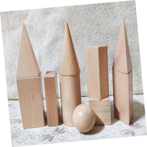 Abaodam 10 Stück Teiliges Geometrisches aus Langlebigem Buchenholz Pädagogisches Lernspielzeug Kreativität und Räumlichem für Junge Mädchen Abaodam 10 Stück Teiliges Geometrisches aus Langlebigem Buchenholz Pädagogisches Lernspielzeug Kreativität und Räumlichem für Junge Mädchen von Abaodam