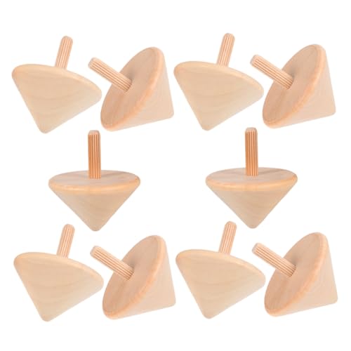 Abaodam 10 Stück Teiliges Holz zum Bemalen Stabiles Design für Langanhaltendes Drehen Pädagogisches Kinderspielzeug Hand Auge Koordination und Kreativität Sicher für Kleinkinder Abaodam 10 Stück Teiliges Holz zum Bemalen Stabiles Design für Langanhaltendes Drehen Pädagogisches Kinderspielzeug Hand Auge Koordination und Kreativität Sicher für Kleinkinder von Abaodam