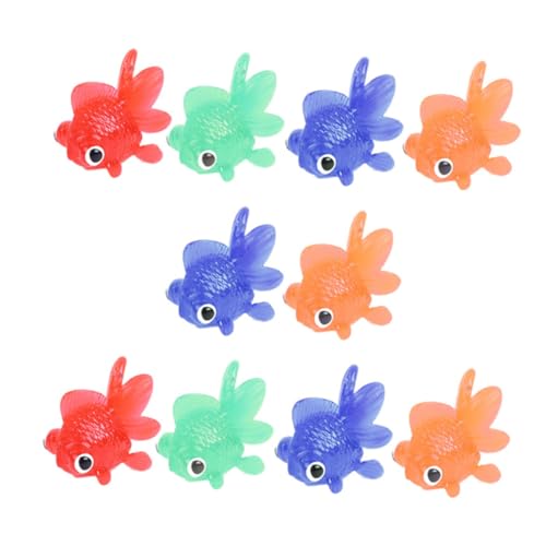 Abaodam 10 Stück Teiliges Lebensechte Goldfisch Modelle aus Weichem Transparentem Material Schwimmende Badspielzeuge für Sichere Kanten Pädagogische Aquarium Dekoration Abaodam 10 Stück Teiliges Lebensechte Goldfisch Modelle aus Weichem Transparentem Material Schwimmende Badspielzeuge für Sichere Kanten Pädagogische Aquarium Dekoration von Abaodam