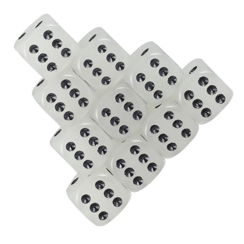 Abaodam 10 Stück Teiliges Leuchtende Würfel Glatte Oberfläche Leicht und Kompakt für Partyspiele Zuhause Bars und Ktv Vielseitiges Gaming Zubehör mit Schwarzer Punktmarkierung Abaodam 10 Stück Teiliges Leuchtende Würfel Glatte Oberfläche Leicht und Kompakt für Partyspiele Zuhause Bars und Ktv Vielseitiges Gaming Zubehör mit Schwarzer Punktmarkierung von Abaodam