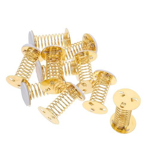 Abaodam 10 Stück Teiliges Metallfeder Basis für Schüttelkopf Puppen Selbstklebend Goldfarben DIY Frühling Bastelset für Puppenköpfe Vielseitig Verwendbar als Auto Bobblehead Basis und Abaodam 10 Stück Teiliges Metallfeder Basis für Schüttelkopf Puppen Selbstklebend Goldfarben DIY Frühling Bastelset für Puppenköpfe Vielseitig Verwendbar als Auto Bobblehead Basis und von Abaodam