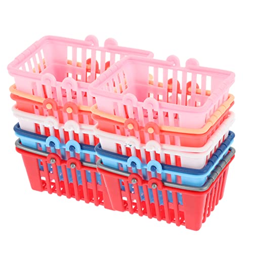 Abaodam 10 Stück Teiliges Mini Einkaufskorb Realistisches Plastikmodell Dekorativer Aufbewahrungskorb für Puppenhaus Mikro Szenen Bastelbedarf Leichter Vielseitiger Mini Supermarktkorb Abaodam 10 Stück Teiliges Mini Einkaufskorb Realistisches Plastikmodell Dekorativer Aufbewahrungskorb für Puppenhaus Mikro Szenen Bastelbedarf Leichter Vielseitiger Mini Supermarktkorb von Abaodam