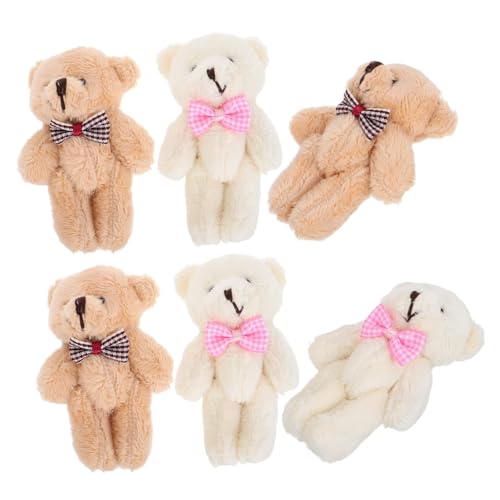 Abaodam 10 Stück Teiliges Mini Plüschbären mit Kariertem Schleifenband Kleine Hänge bärchen als Schlüsselanhänger Taschen Schmuckanhänger Modisches Accessoire für DIY Dekoration Abaodam 10 Stück Teiliges Mini Plüschbären mit Kariertem Schleifenband Kleine Hänge bärchen als Schlüsselanhänger Taschen Schmuckanhänger Modisches Accessoire für DIY Dekoration von Abaodam